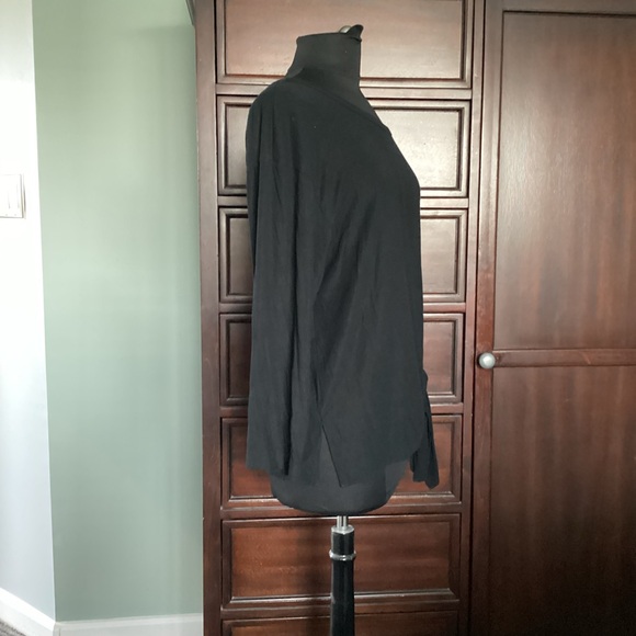 Theory Woman’s Draped Long-Sleeve Side tie Top EUC - Picture 7 of 11